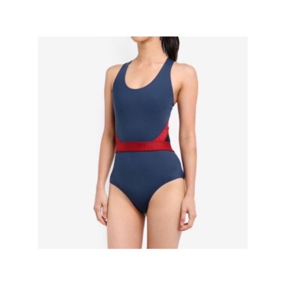Ivy Park Color Block Insert One Piece Swimsuit Size Medium
